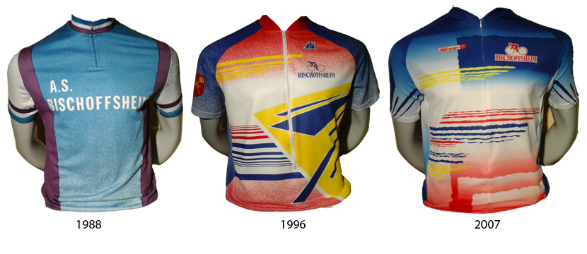 Les maillots du Cyclo Club du Bischenberg